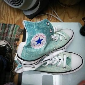 New Seashell Converse High Tops